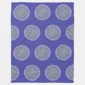 Blume des Lebens - Mandala Indien Stil 2 Fleecedecke (Vorderseite)