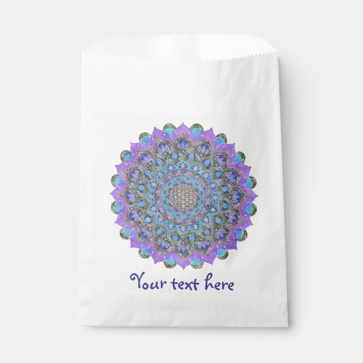 Blume des Lebens - Mandala Indien Stil 2 Geschenktütchen (Vorderseite)