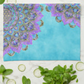Blume des Lebens - Mandala Indien Stil 2 Geschirrtuch (Gefaltet)