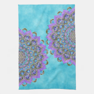 Blume des Lebens - Mandala Indien Stil 2 Geschirrtuch