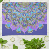 Blume des Lebens - Mandala Indien Stil 2 Geschirrtuch (Gefaltet)