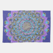 Blume des Lebens - Mandala Indien Stil 2 Geschirrtuch (Horizontal)