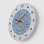 Blume des Lebens - Mandala Indien Stil 2 Große Wanduhr (Winkel)
