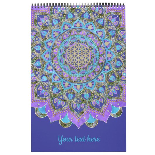 Blume des Lebens - Mandala Indien Stil 2 Kalender (Titelbild)