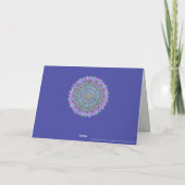 Blume des Lebens - Mandala Indien Stil 2 Karte (Rückseite)
