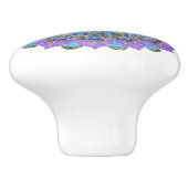 Blume des Lebens - Mandala Indien Stil 2 Keramikknauf (Seitenansicht)