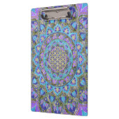 Blume des Lebens - Mandala Indien Stil 2 Klemmbrett (Links)