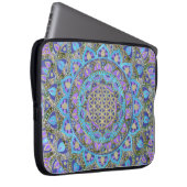 Blume des Lebens - Mandala Indien Stil 2 Laptopschutzhülle (Vorne Rechts)