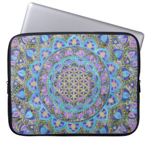 Blume des Lebens - Mandala Indien Stil 2 Laptopschutzhülle