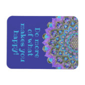 Blume des Lebens - Mandala Indien Stil 2 Magnet (Horizontal)