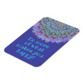 Blume des Lebens - Mandala Indien Stil 2 Magnet (Linke Seite)