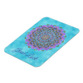 Blume des Lebens - Mandala Indien Stil 2 Magnet (Linke Seite)
