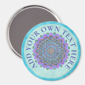 Blume des Lebens - Mandala Indien Stil 2 Magnet (Vorderseite/Rückseite)