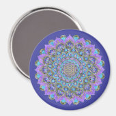 Blume des Lebens - Mandala Indien Stil 2 Magnet (Vorderseite/Rückseite)
