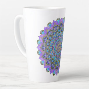 Blume des Lebens - Mandala Indien Stil 2 Milchtasse