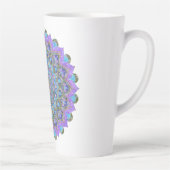 Blume des Lebens - Mandala Indien Stil 2 Milchtasse (Rechts)