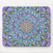 Blume des Lebens - Mandala Indien Stil 2 Mousepad (Vorne)