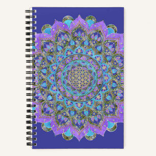 Blume des Lebens - Mandala Indien Stil 2 Notizblock