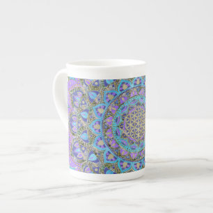Blume des Lebens - Mandala Indien Stil 2 Porzellantasse