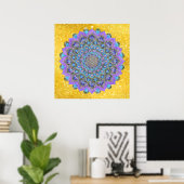 Blume des Lebens - Mandala Indien Stil 2 Poster (Heimbüro)
