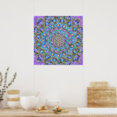 Blume des Lebens - Mandala Indien Stil 2 Poster (Küche)