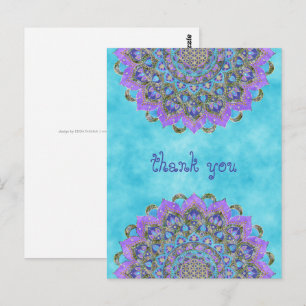 Blume des Lebens - Mandala Indien Stil 2 Postkarte