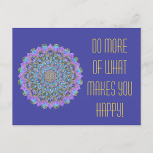 Blume des Lebens - Mandala Indien Stil 2 Postkarte