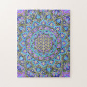 Blume des Lebens - Mandala Indien Stil 2 Puzzle (Vertikal)