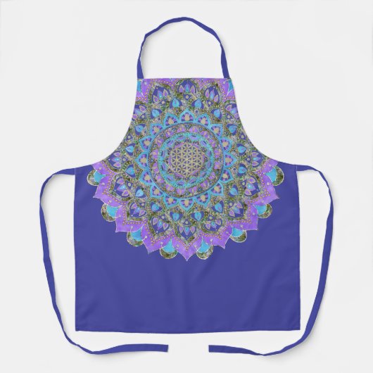 Blume des Lebens - Mandala Indien Stil 2 Schürze (Vorderseite)