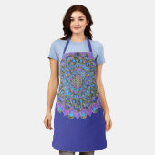 Blume des Lebens - Mandala Indien Stil 2 Schürze (Getragen)