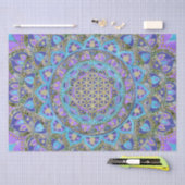 Blume des Lebens - Mandala Indien Stil 2 Seidenpapier (Handwerk)