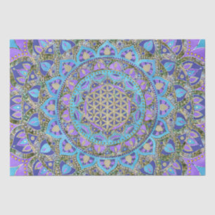 Blume des Lebens - Mandala Indien Stil 2 Seidenpapier
