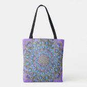 Blume des Lebens - Mandala Indien Stil 2 Tasche (Rückseite)