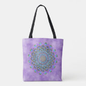 Blume des Lebens - Mandala Indien Stil 2 Tasche (Rückseite)