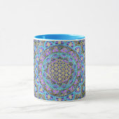 Blume des Lebens - Mandala Indien Stil 2 Tasse (Zentrum)