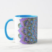 Blume des Lebens - Mandala Indien Stil 2 Tasse (Links)