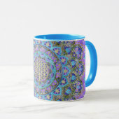 Blume des Lebens - Mandala Indien Stil 2 Tasse (VorderseiteRechts)