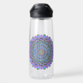 Blume des Lebens - Mandala Indien Stil 2 Trinkflasche (Rückseite)