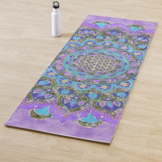 Blume des Lebens - Mandala Indien Stil 2 Yogamatte (Beispiel)