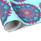 Blume des Lebens - Mandala IV Geschenkpapier (Rolleneckpunkt)