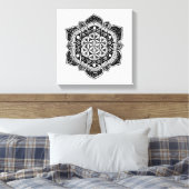 Blume des Lebens Mandala Leinwanddruck (Insitu (Schlafzimmer))