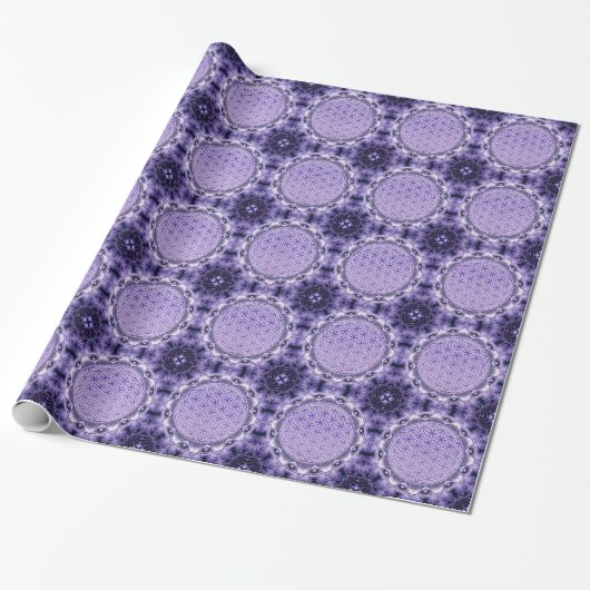 Blume des Lebens - Mandala - lila Geschenkpapier (Ungerollt)