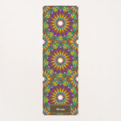 Blume des Lebens Mandala Muster Retro individuelle Yogamatte (Vorderseite)
