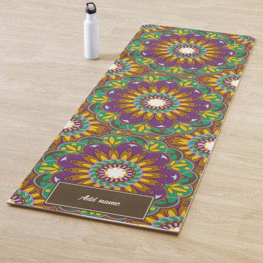 Blume des Lebens Mandala Muster Retro individuelle Yogamatte (Beispiel)