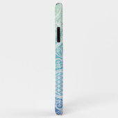Blume des Lebens Mandala Pastellblau Case-Mate iPhone Hülle (Hinten/Rechts)