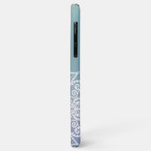 Blume des Lebens Mandala Pastellblau Case-Mate iPhone Hülle (Hinten/Links)