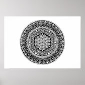 Blume des Lebens mandala Poster (Vorne)