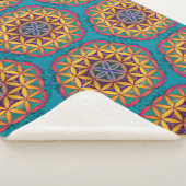 Blume des Lebens Mandala Sherpadecke (3/4)