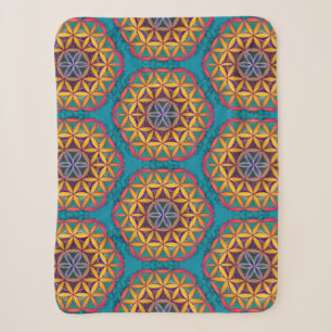 Blume des Lebens Mandala Sherpadecke