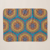 Blume des Lebens Mandala Sherpadecke (Vorderseite (Horizontal))
